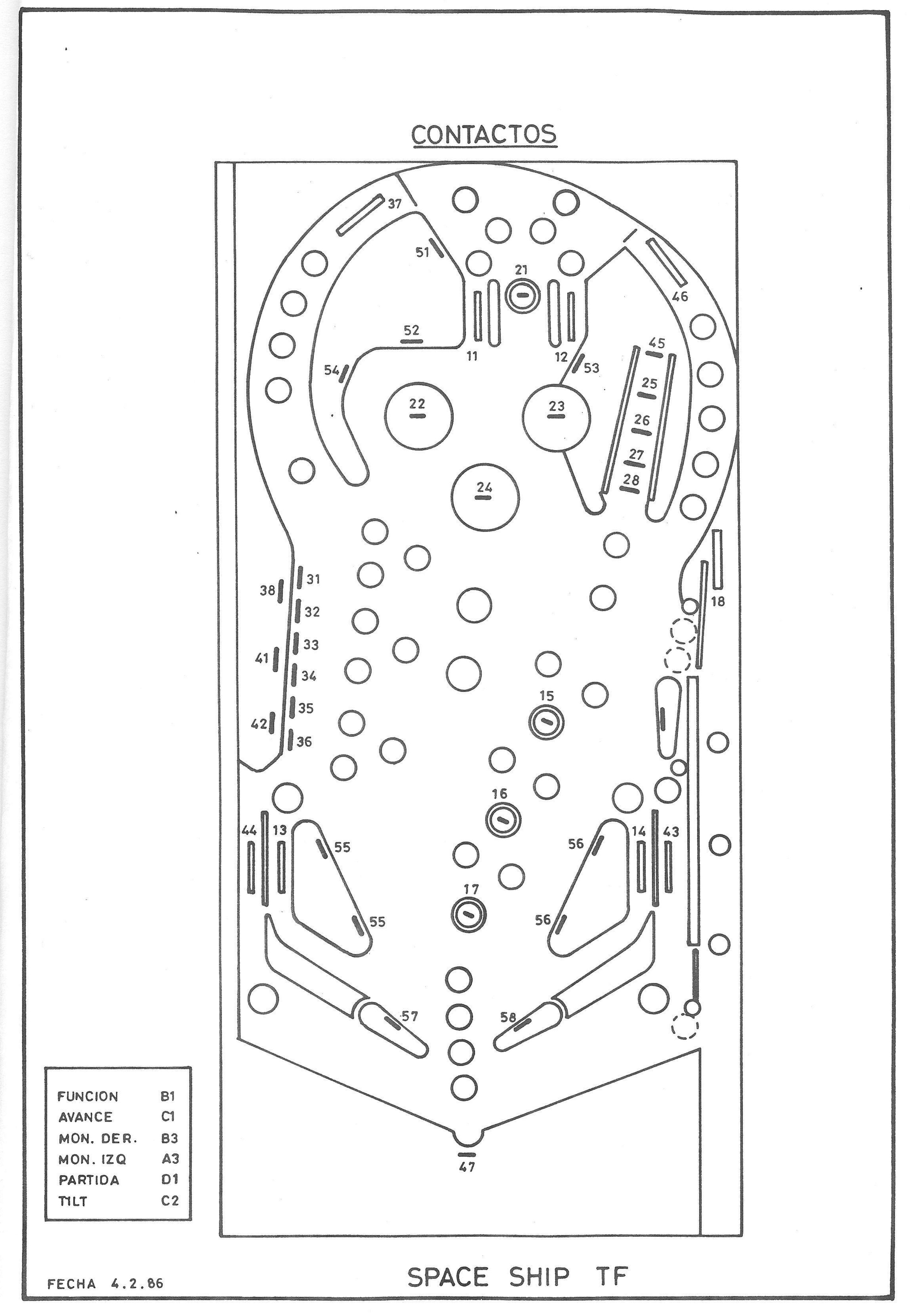 Space Ship playfield