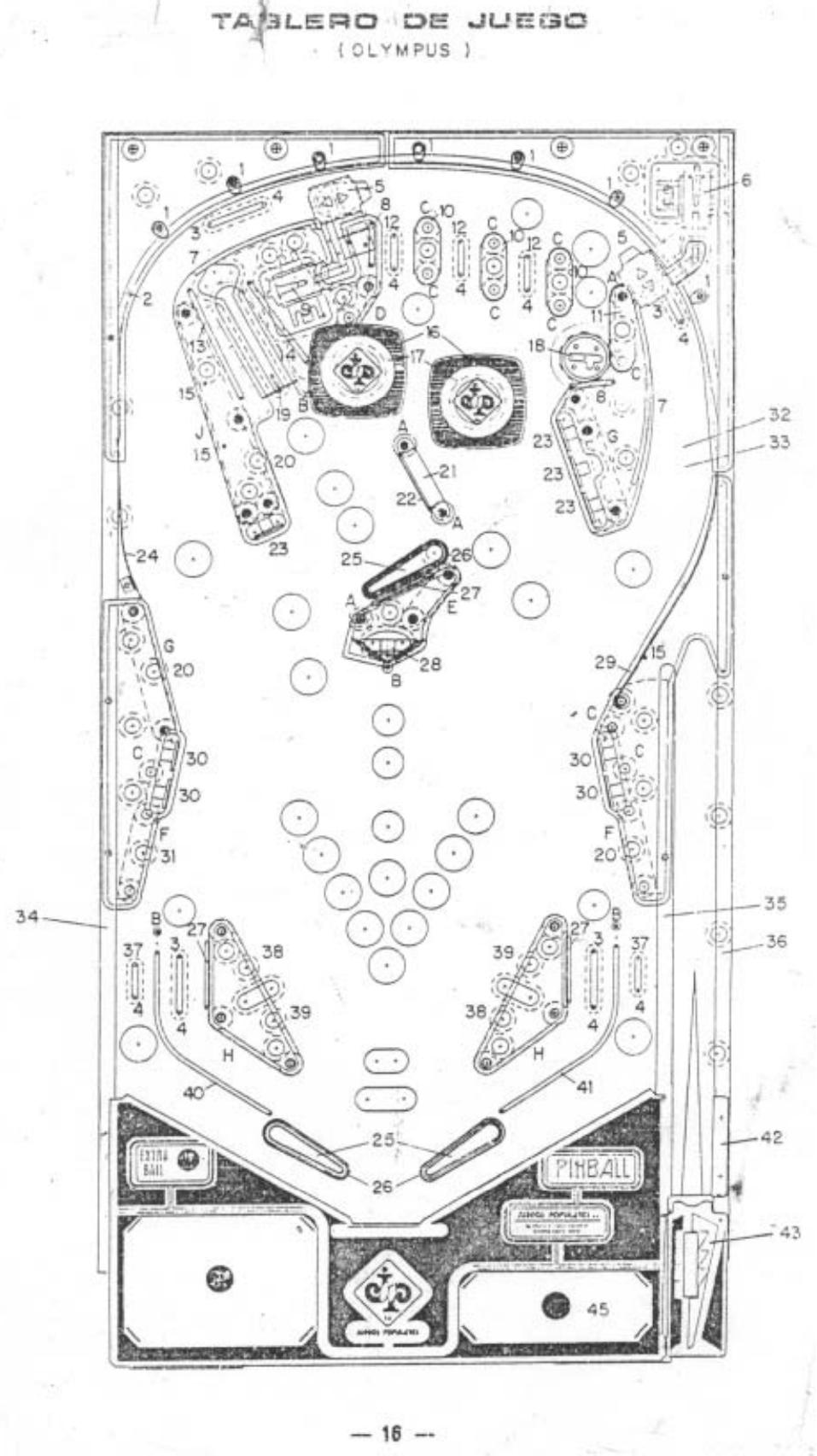 Olympus playfield