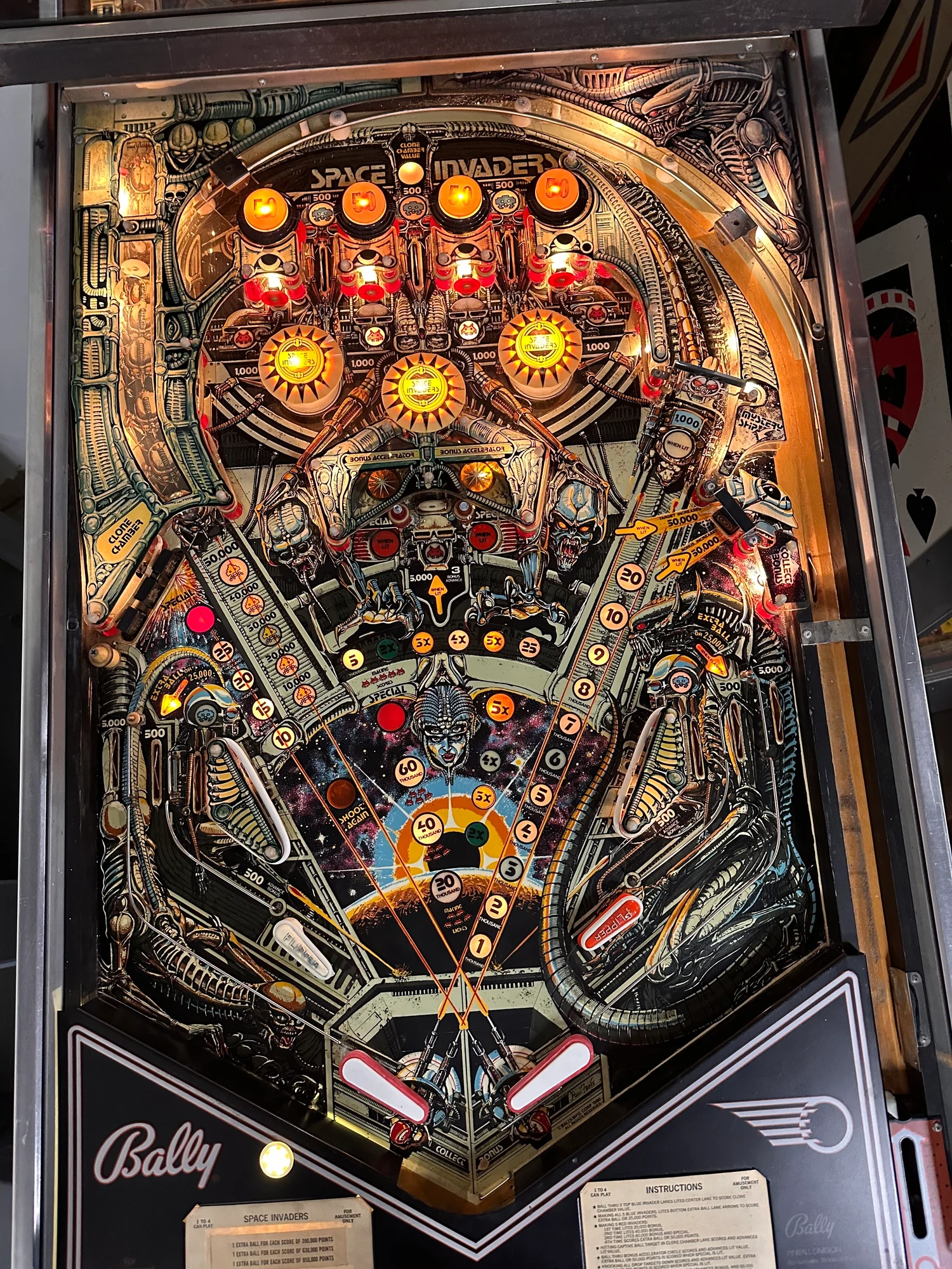 Space Invaders playfield