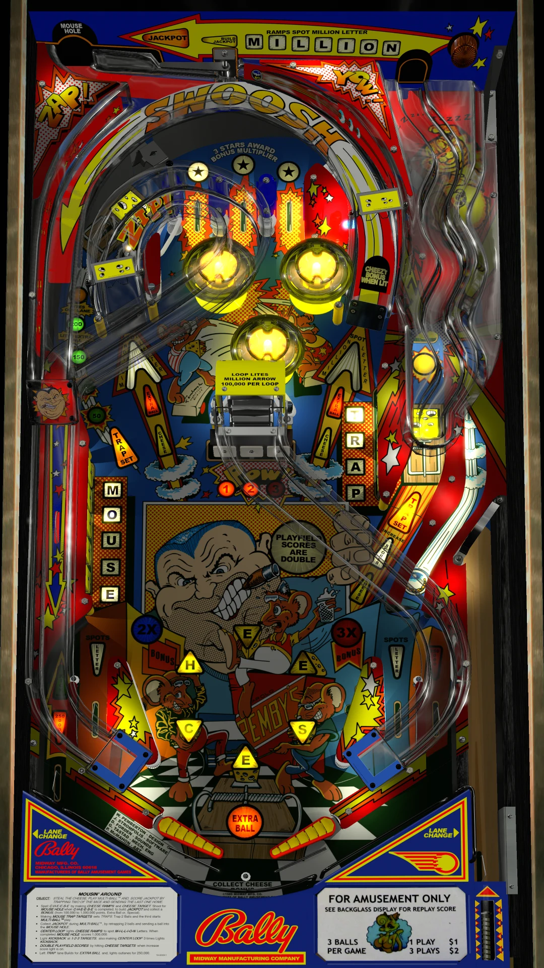 Mousin' Around! playfield