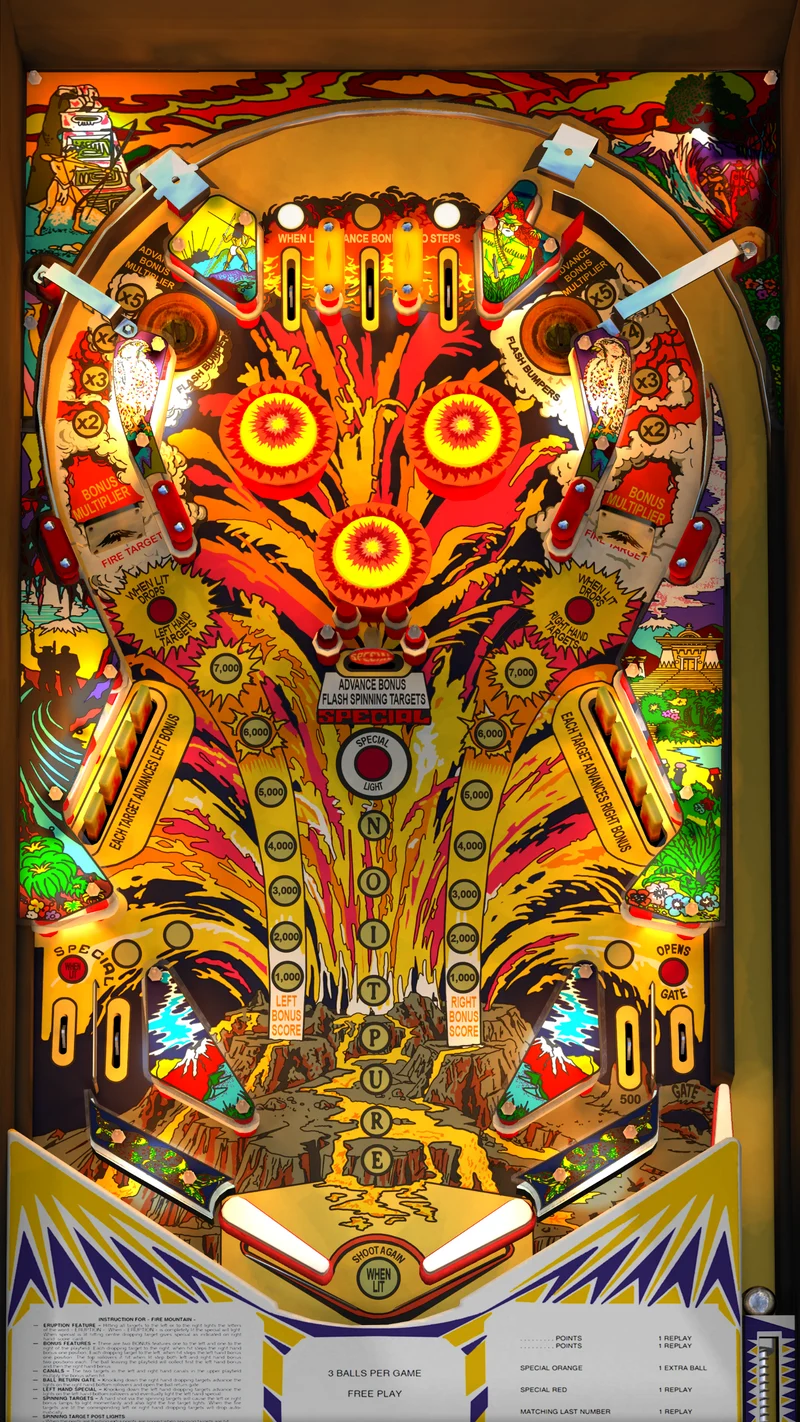 Fire Mountain playfield