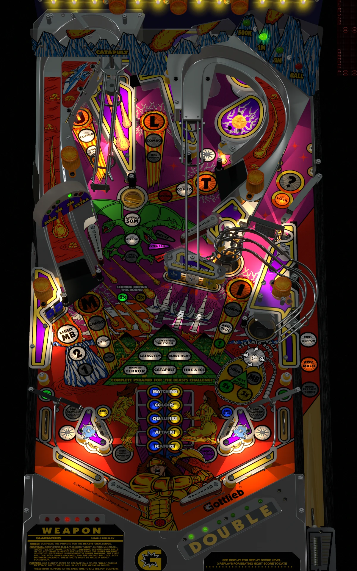 Gladiators playfield