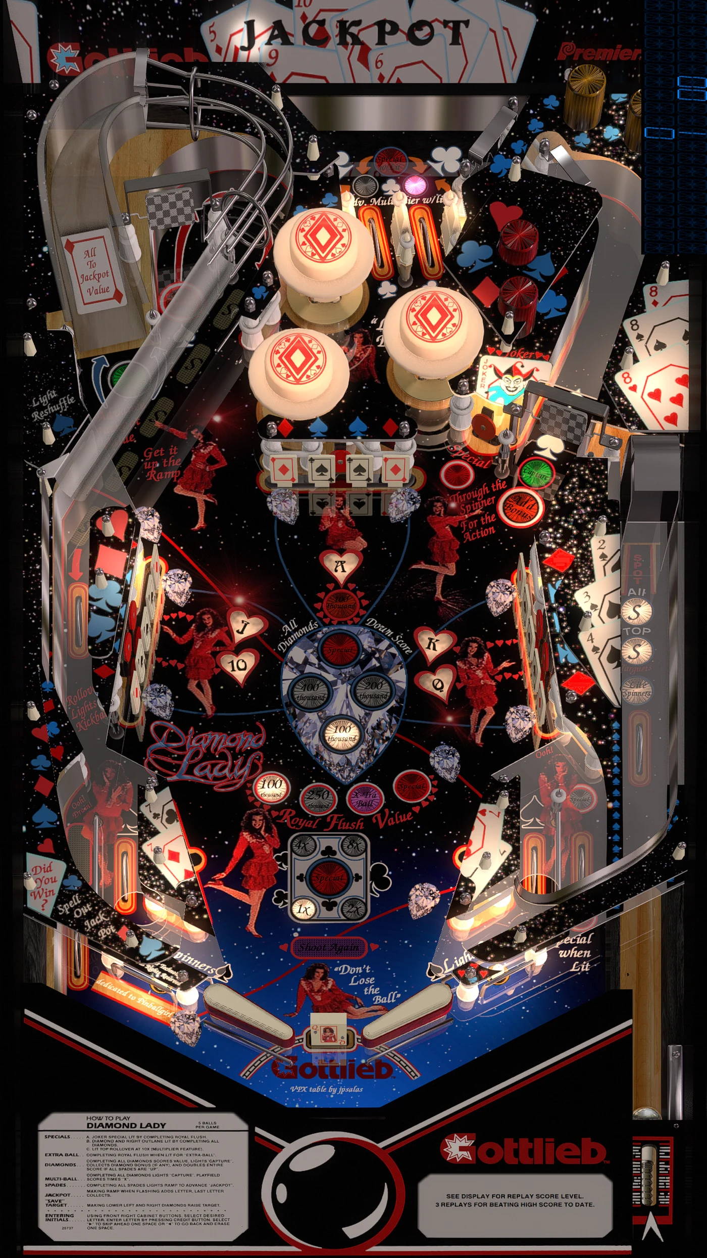 Diamond Lady playfield