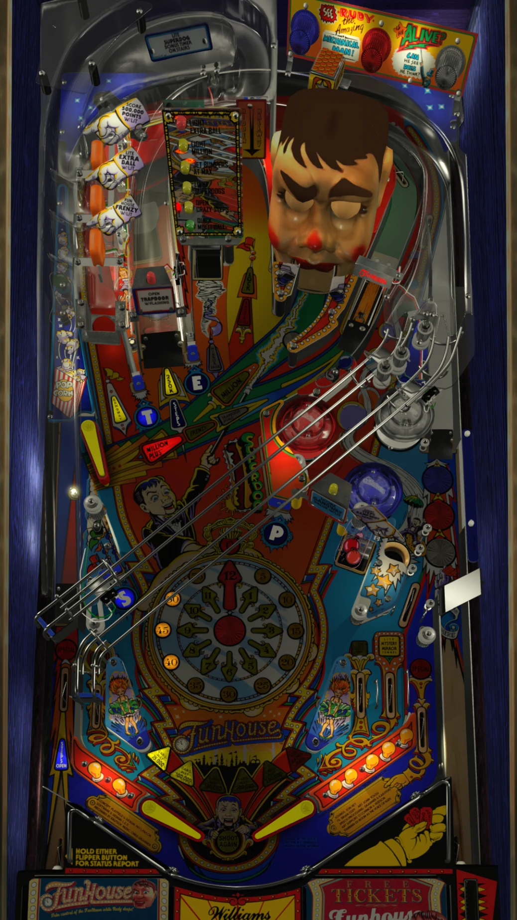 Funhouse playfield