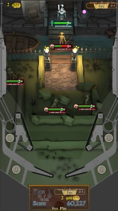 Dungeon Door Defender playfield