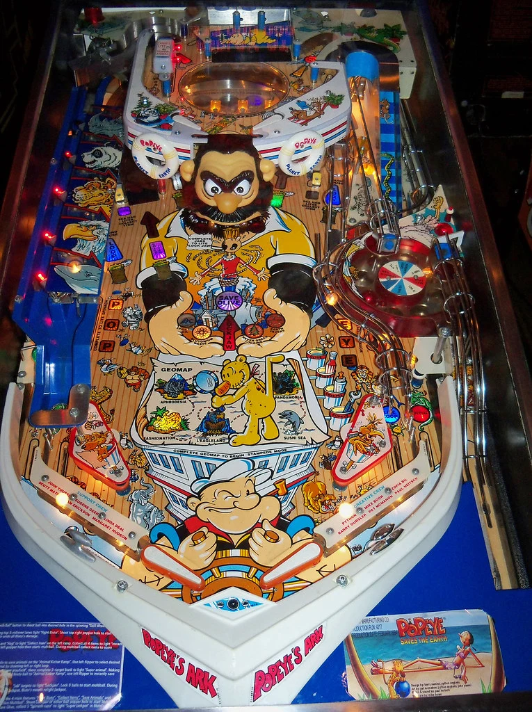 Popeye Saves the Earth playfield