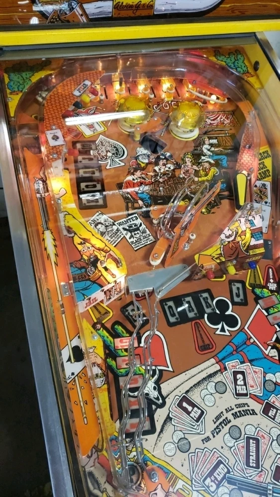 Pistol Poker playfield