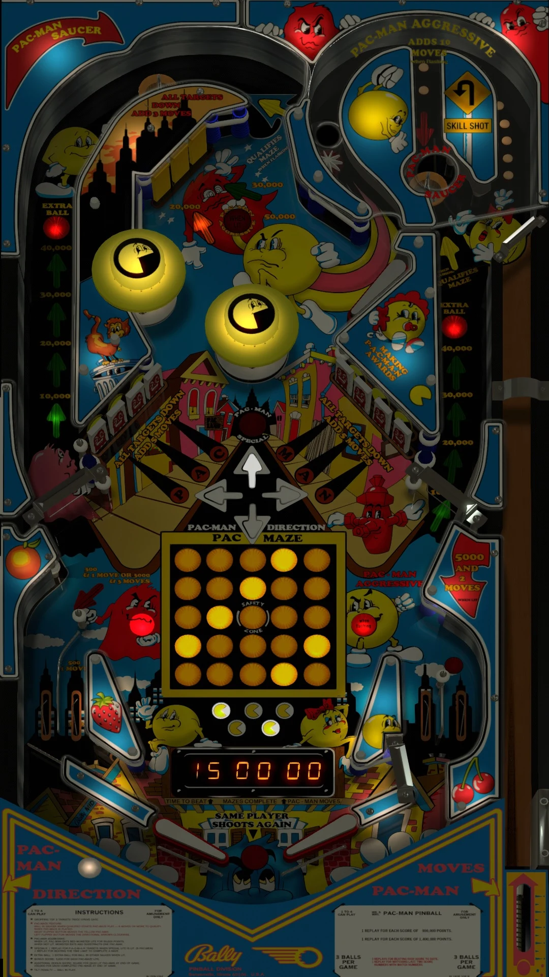 Mr. & Mrs. Pac-Man playfield