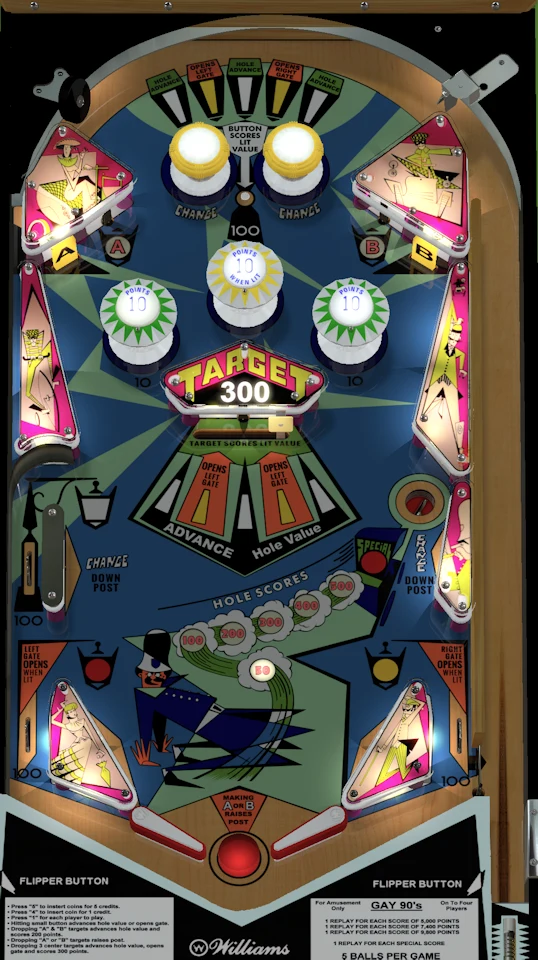 Gay 90's playfield