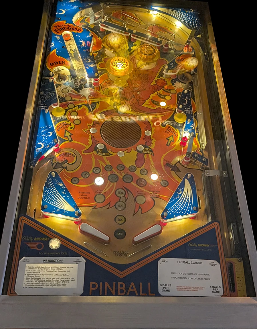 Fireball playfield