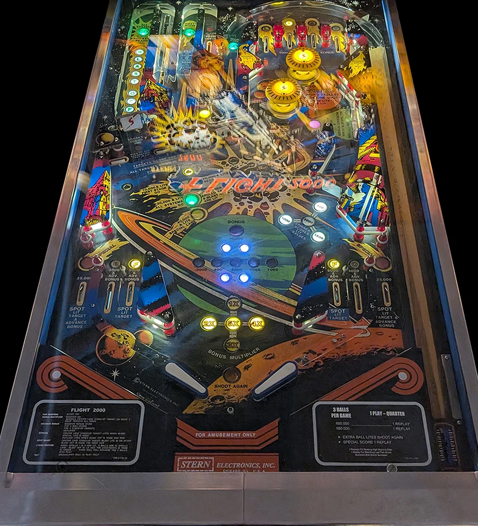 Flight 2000 playfield