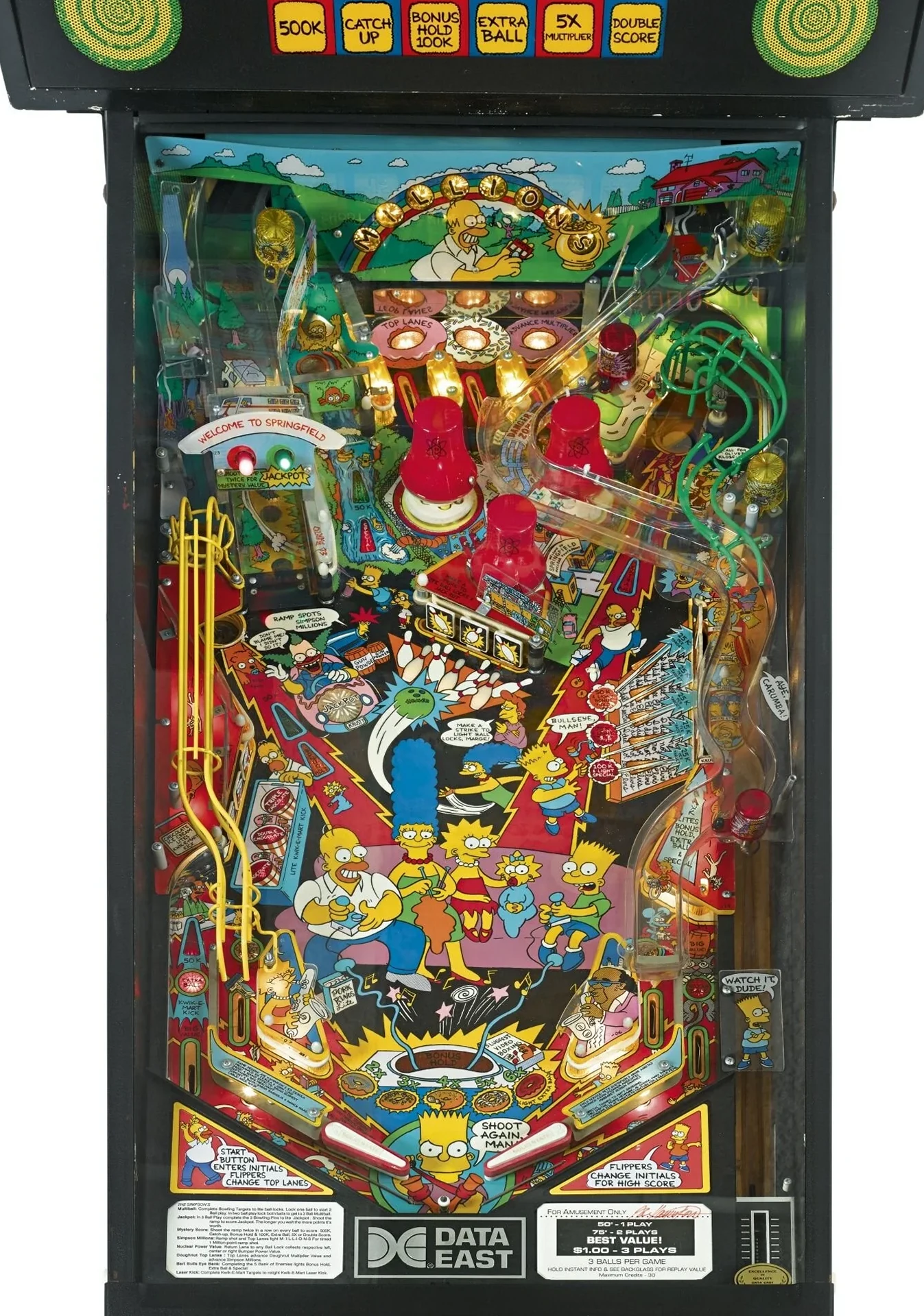 The Simpsons playfield