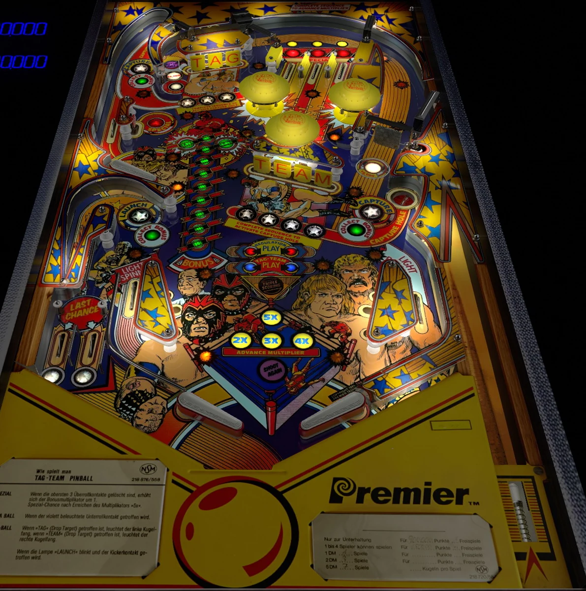 Tag-Team Pinball playfield