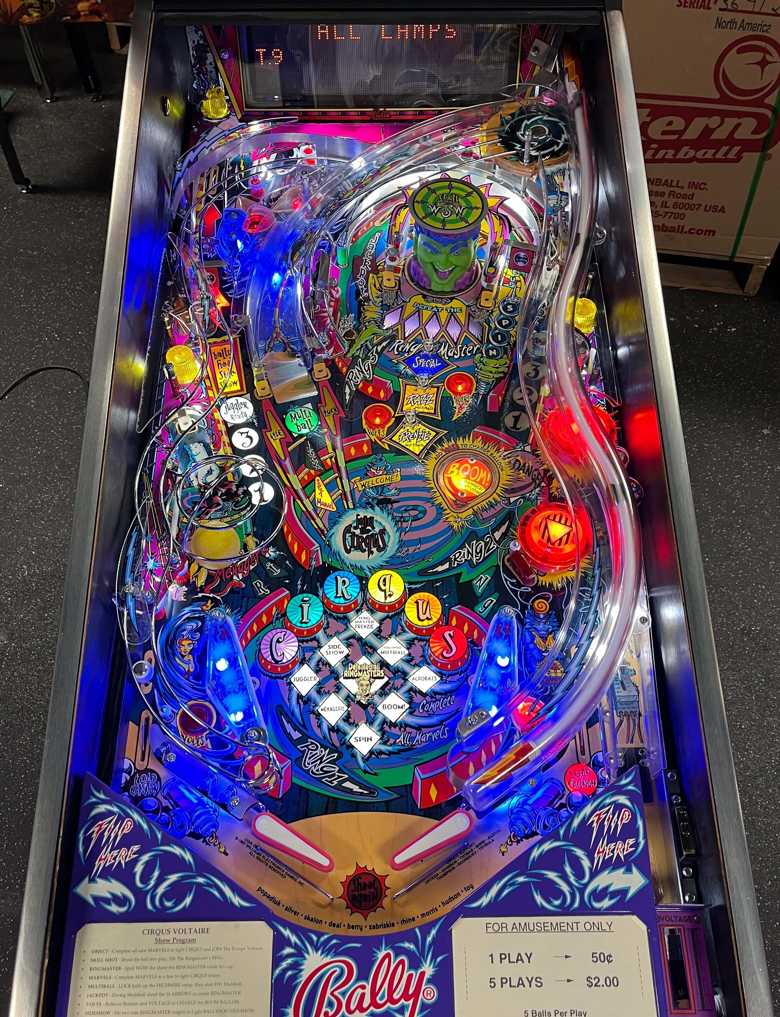 Cirqus Voltaire playfield