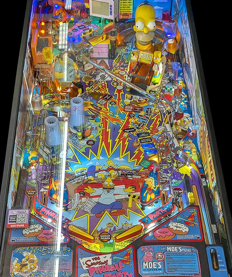 The Simpsons Pinball Party playfield