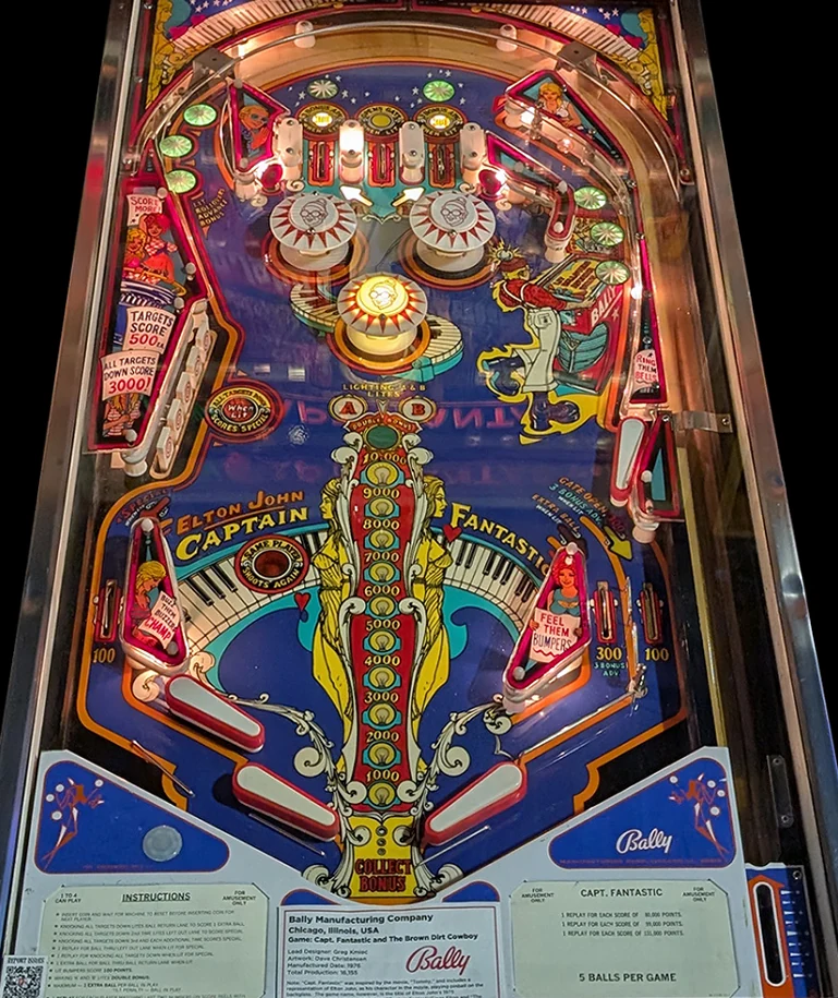 Captain Fantastic and the Brown Dirt Cowboy playfield