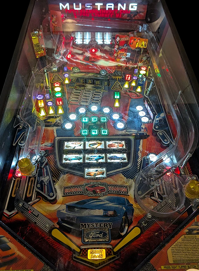 Mustang playfield