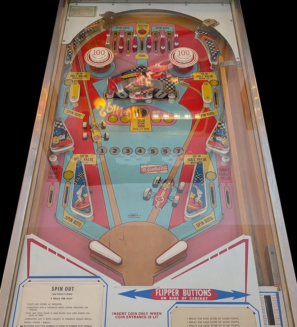Spin Out playfield