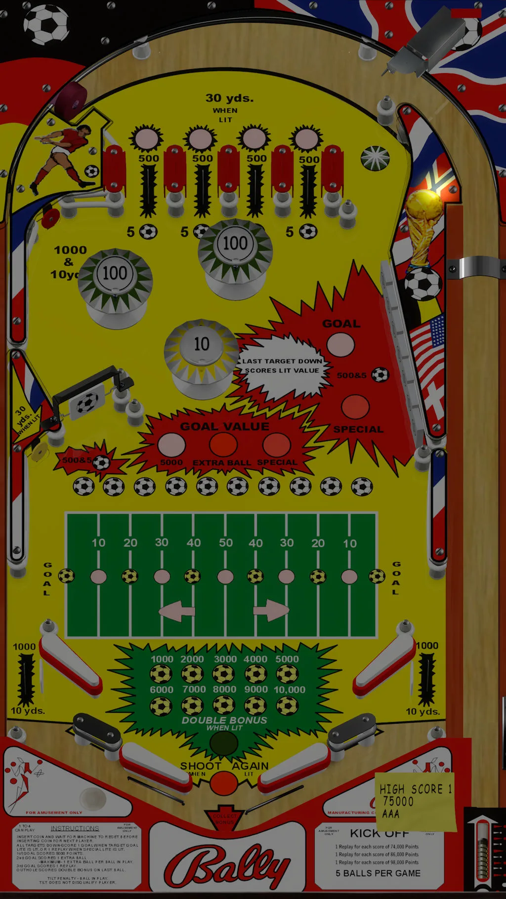 Kick Off / Quarterback playfield