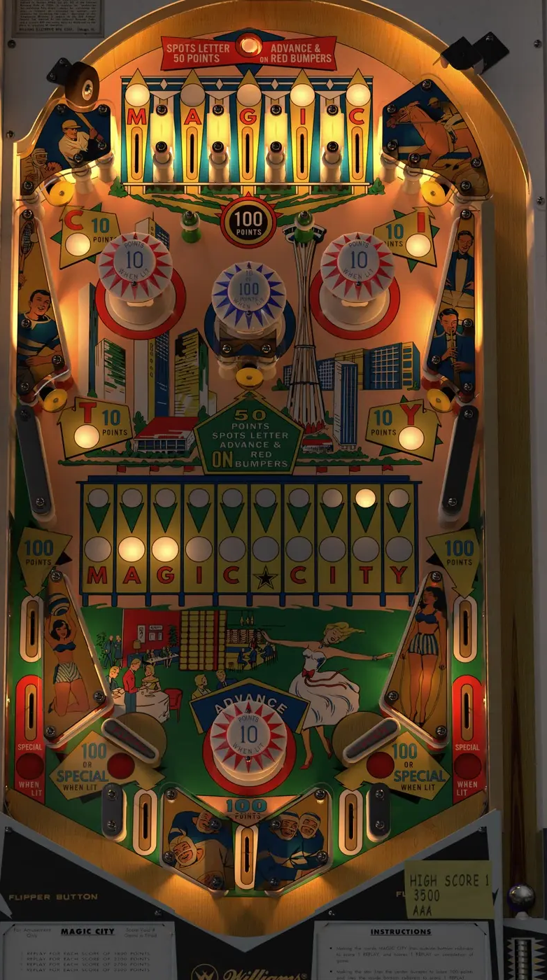 Magic City / Magic Town playfield