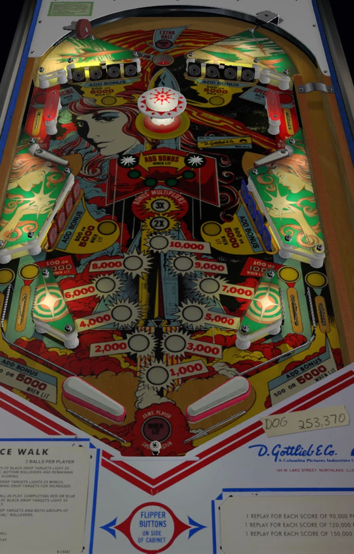 Space Walk playfield